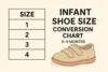 Infants’ Shoe Size Conversion Chart | US, UK, EU & More - Post Thumbnail